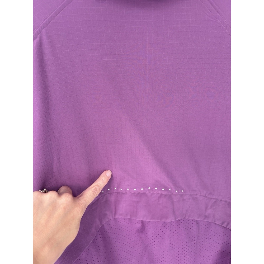 Lululemon Stretch Ripstop Running Half Zip Jacket Women Size M Vintage Plum 0296 - Picture 4 of 7